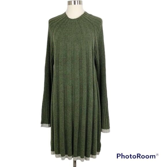 ✨HP✨Anthropologie Arsenau Sweater Moss Dress ✨ - Picture 7 of 9